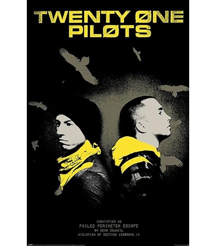 Twenty One Pilots 公式ポスター Amazon.com: Twenty One Pilots - Music Poster (Trench Vultures - 21